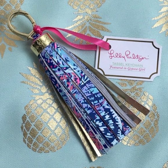Lilly Pulitzer Tassel Keychain GYPSEA GIRL NWT! - Picture 8 of 10